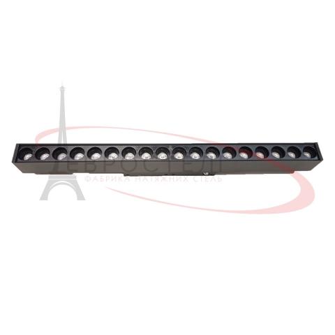 LS20-18S Світ-ник для магн/треку СЛАЙ ГРИЛЬ 18W 4000К